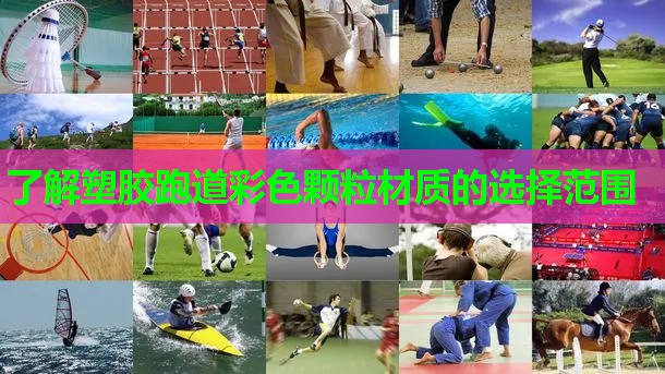了解塑胶跑道彩色颗粒材质的选择范围