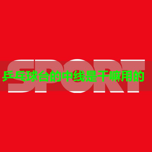 乒乓球台的中线是干嘛用的 乒乓球台的中线是干嘛用的